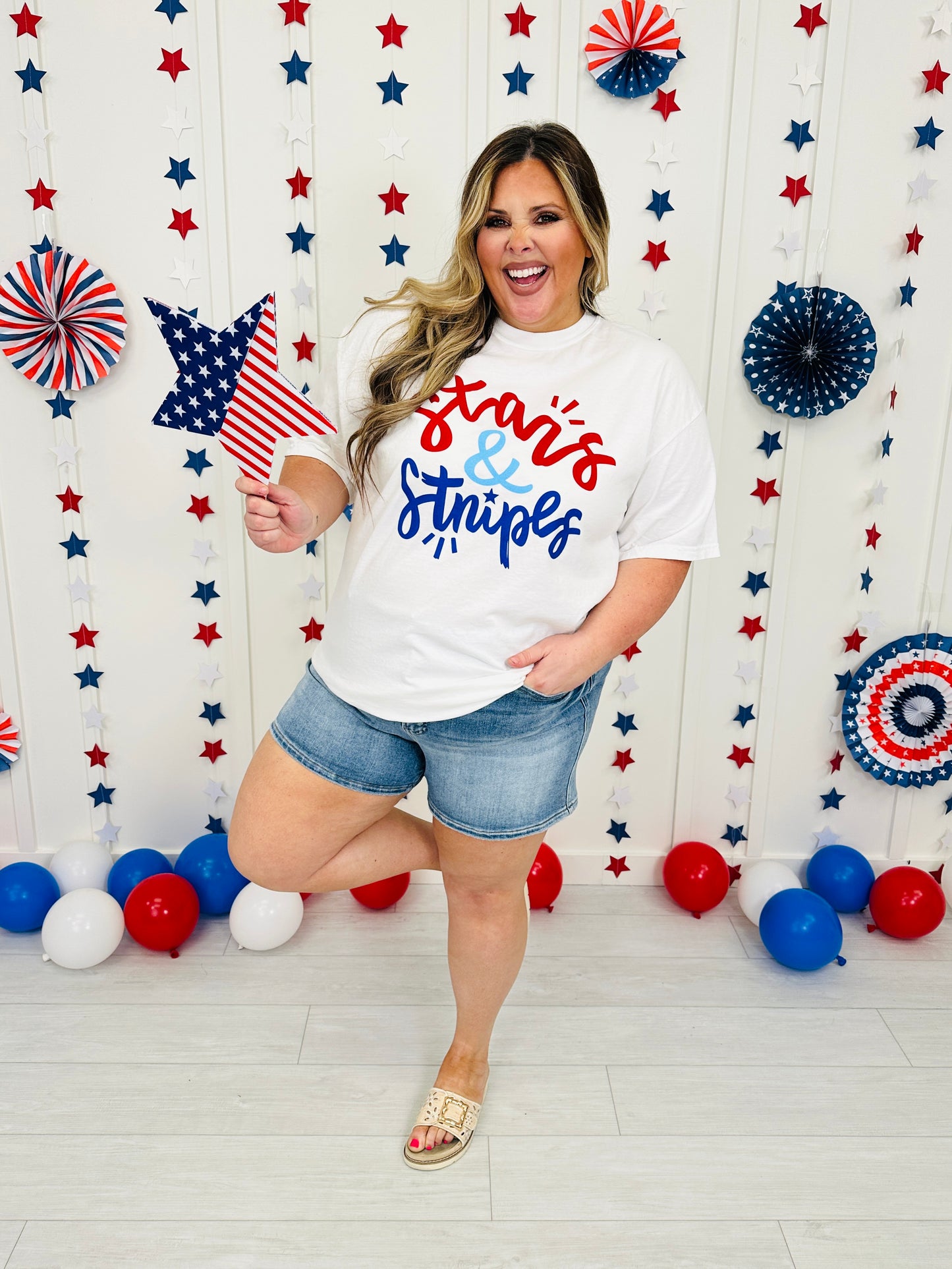 Stars And Stripes Graphic Tee