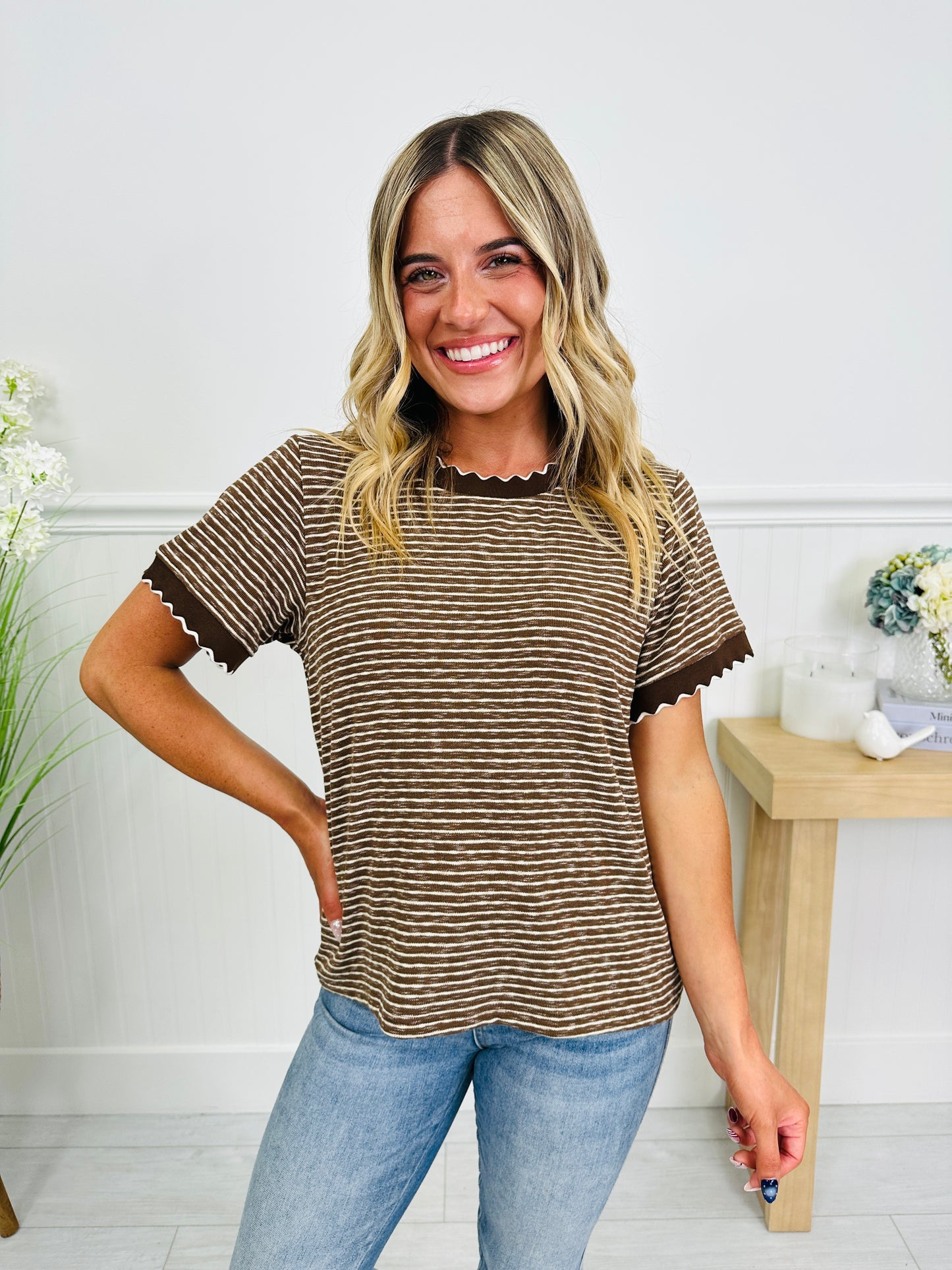 Scalloped & Sweet Top In Multiple Colors