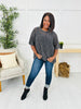 Sheer Melody Top in Ashed Black