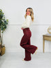 Judy Blue Cranberry Crush Retro Wide Leg Jeans
