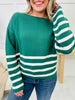 DOORBUSTER! Coastal Stripes Sweater- Multiple Colors!