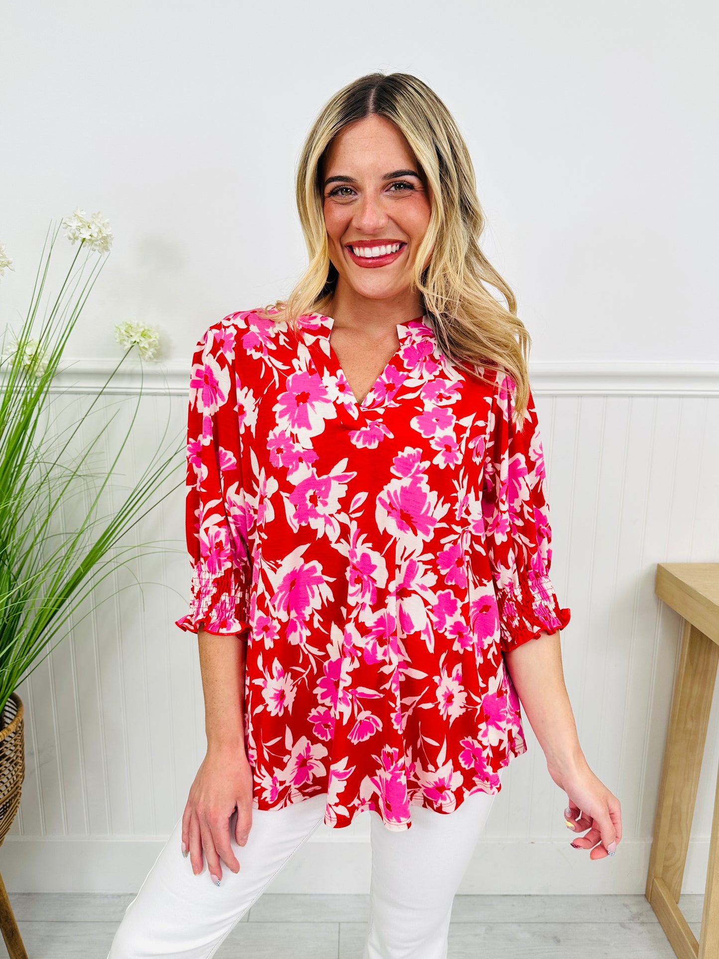 Step Into Spring Top in Kiawah Print