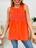 Sunny Side Up Tank Top In Coral