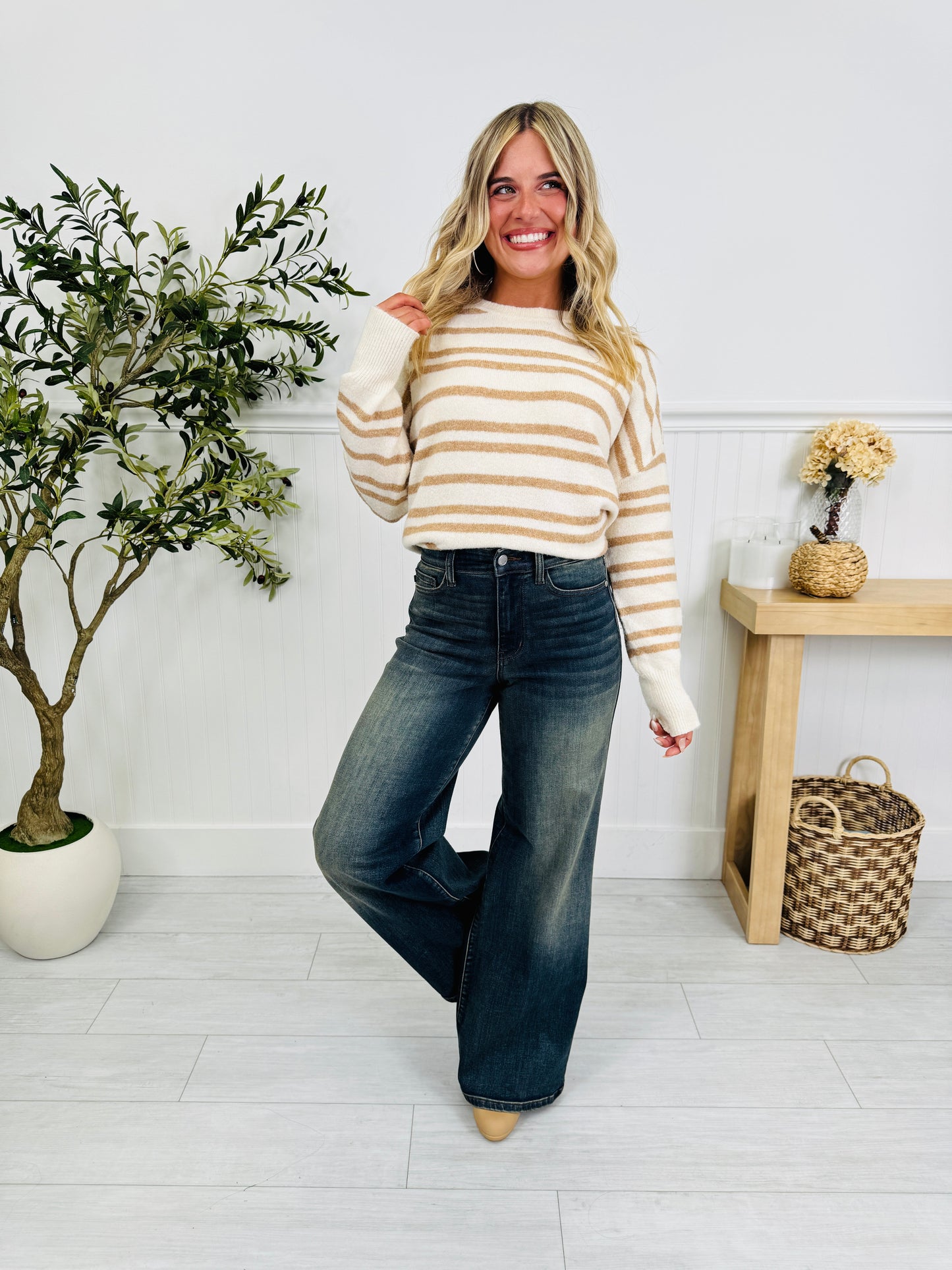 Judy Blue Behind The Scenes Retro Wide Leg Jeans