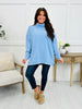 Nothing But Cozy Top In Ocean Blue