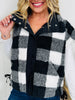 Plaid To Perfection Vest In Black