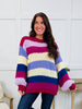 Everyday Bright Sweater in Plum Combo
