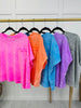 Faded Flirt Top In Multiple Colors