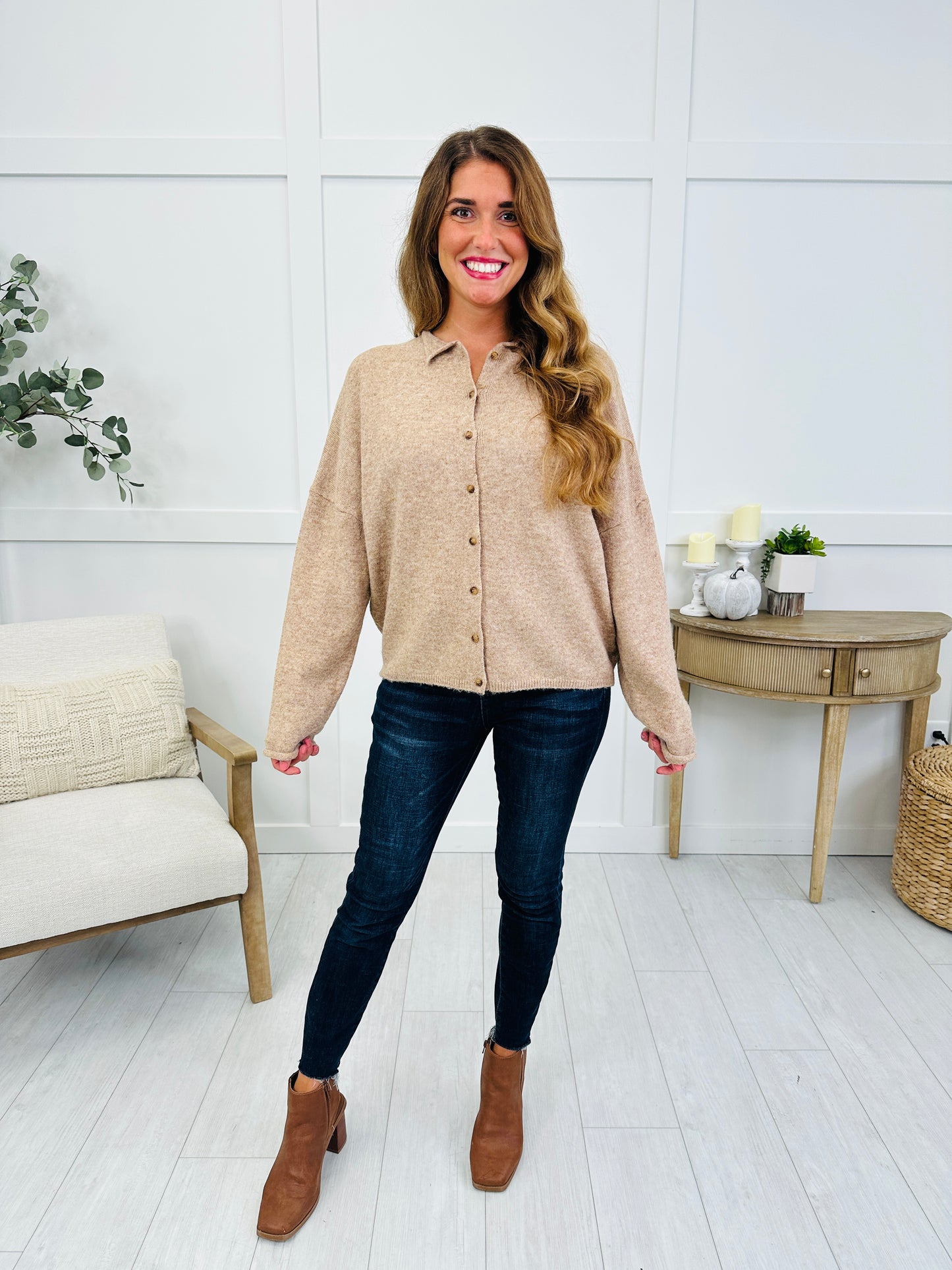 Keep It Classic Cardigan In Mocha