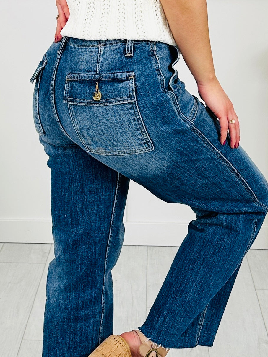 Time After Time Cropped Straight Leg Jeans