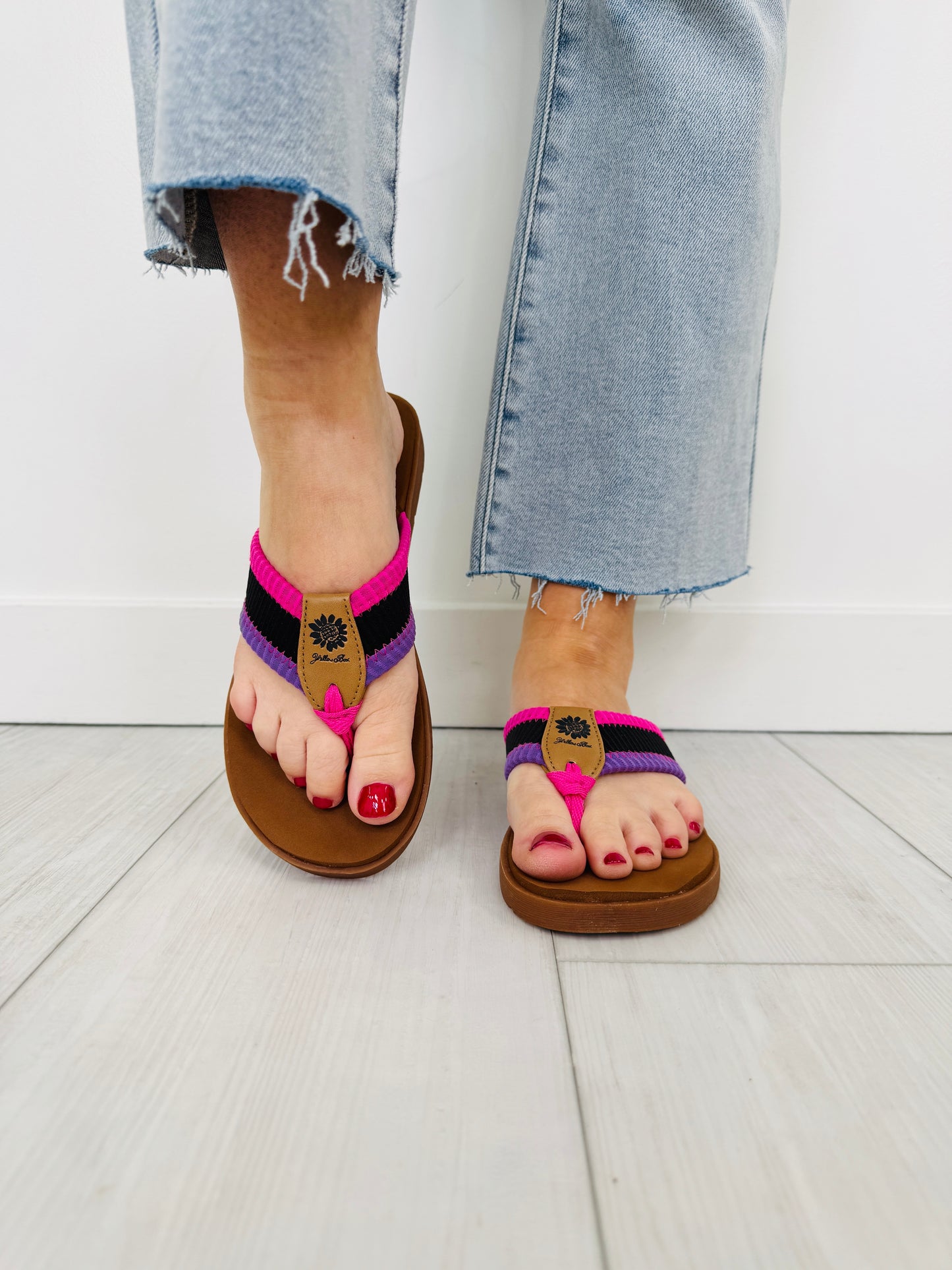 Heatwave Harmony Flip Flops In Black Multi