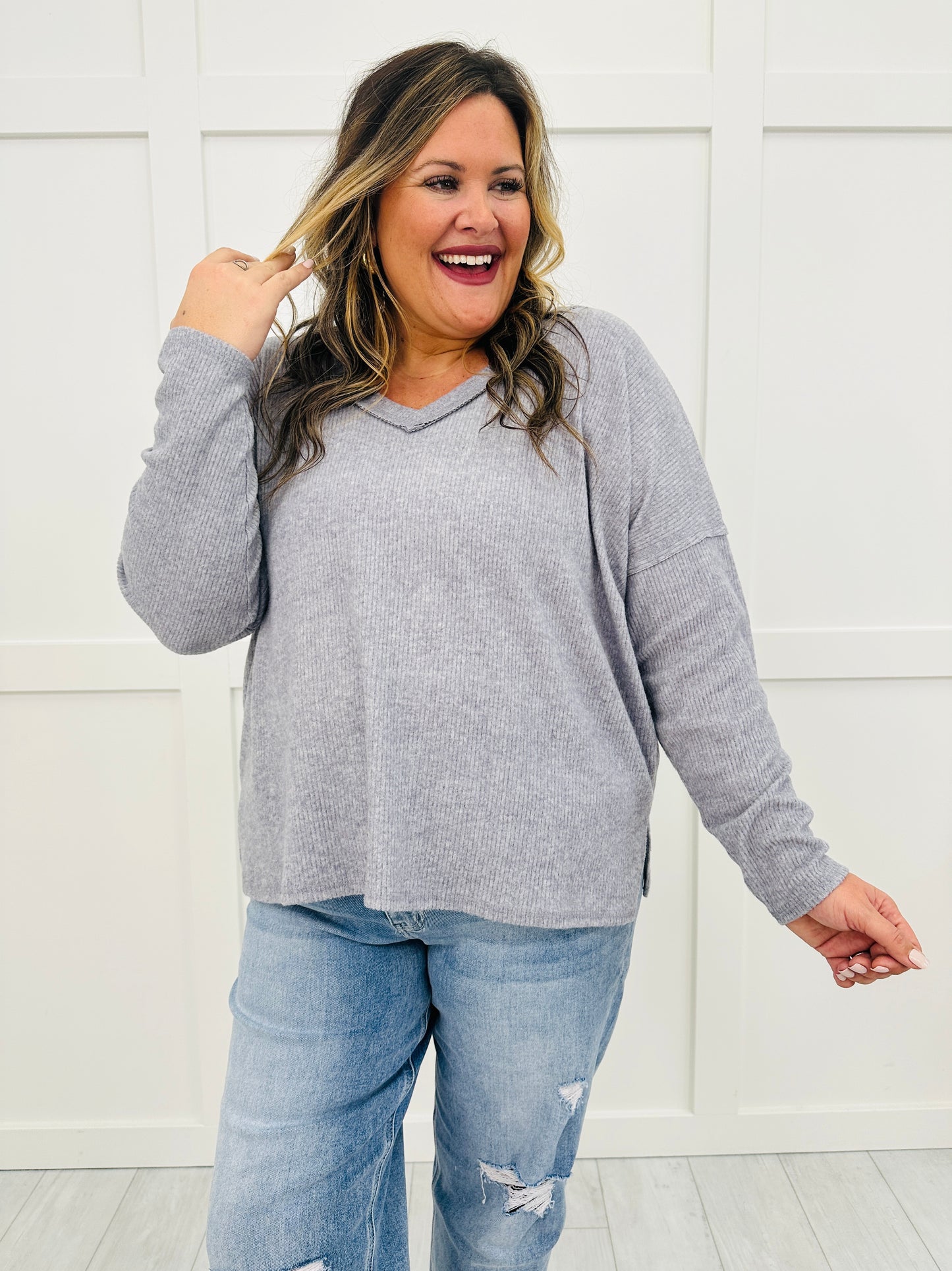 DOORBUSTER! REG/CURVY All Day Ease Top- Multiple Colors!