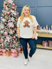 REG/CURVY Cream Gingerbread Man Graphic Tee