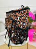 Leopard Print Backpack Cooler