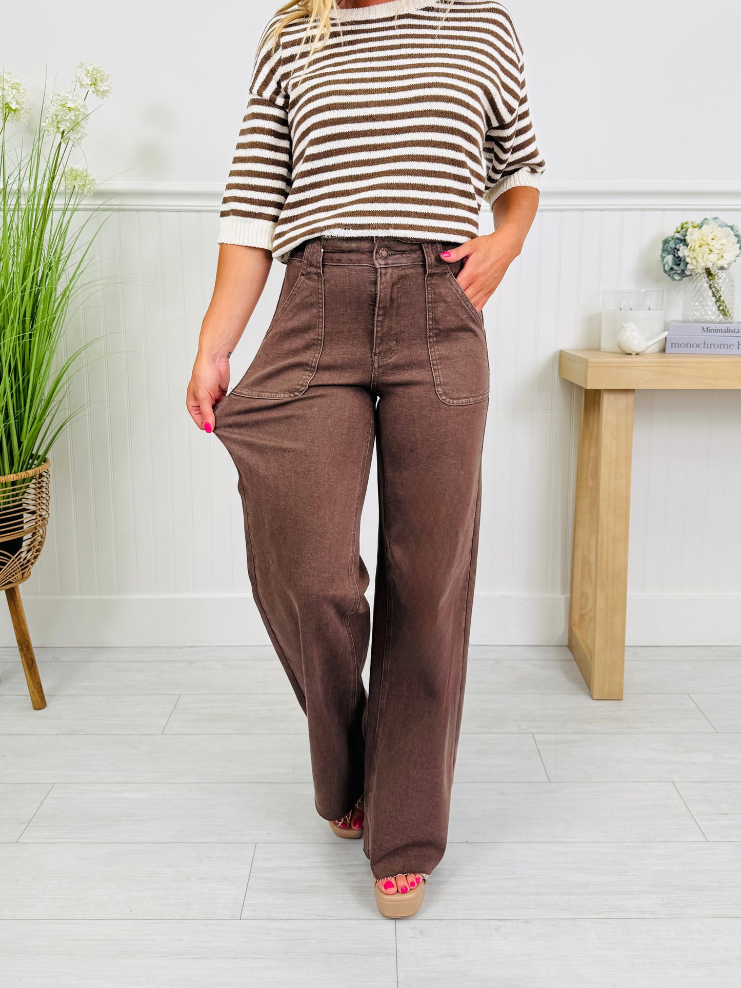 Judy Blue Box of Chocolates Retro Wide Jeans