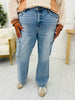 Judy Blue You've Got A Fast Cargo Wide Leg Jeans in Reg/Curvy