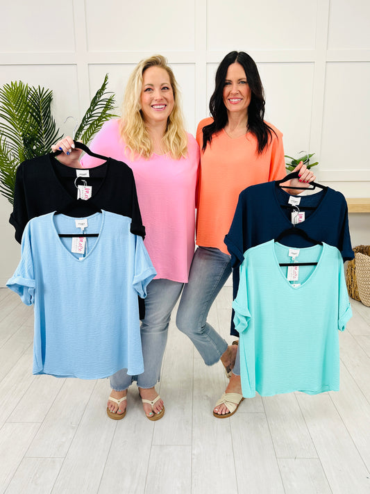 Carefree Vibes Top- Multiple Colors!