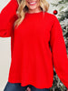 Sweet Like Santa Thermal Pullover in Multiple Colors