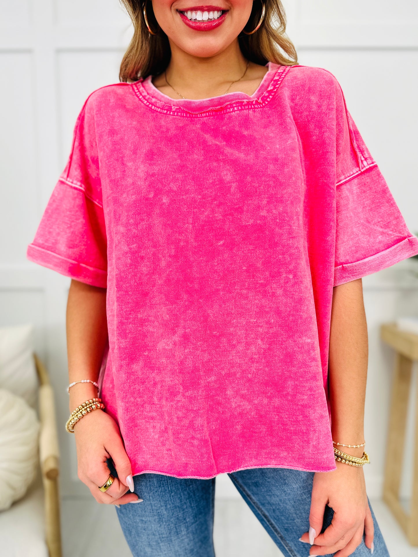 DOORBUSTER! Worn To Perfection Top- Multiple Colors!