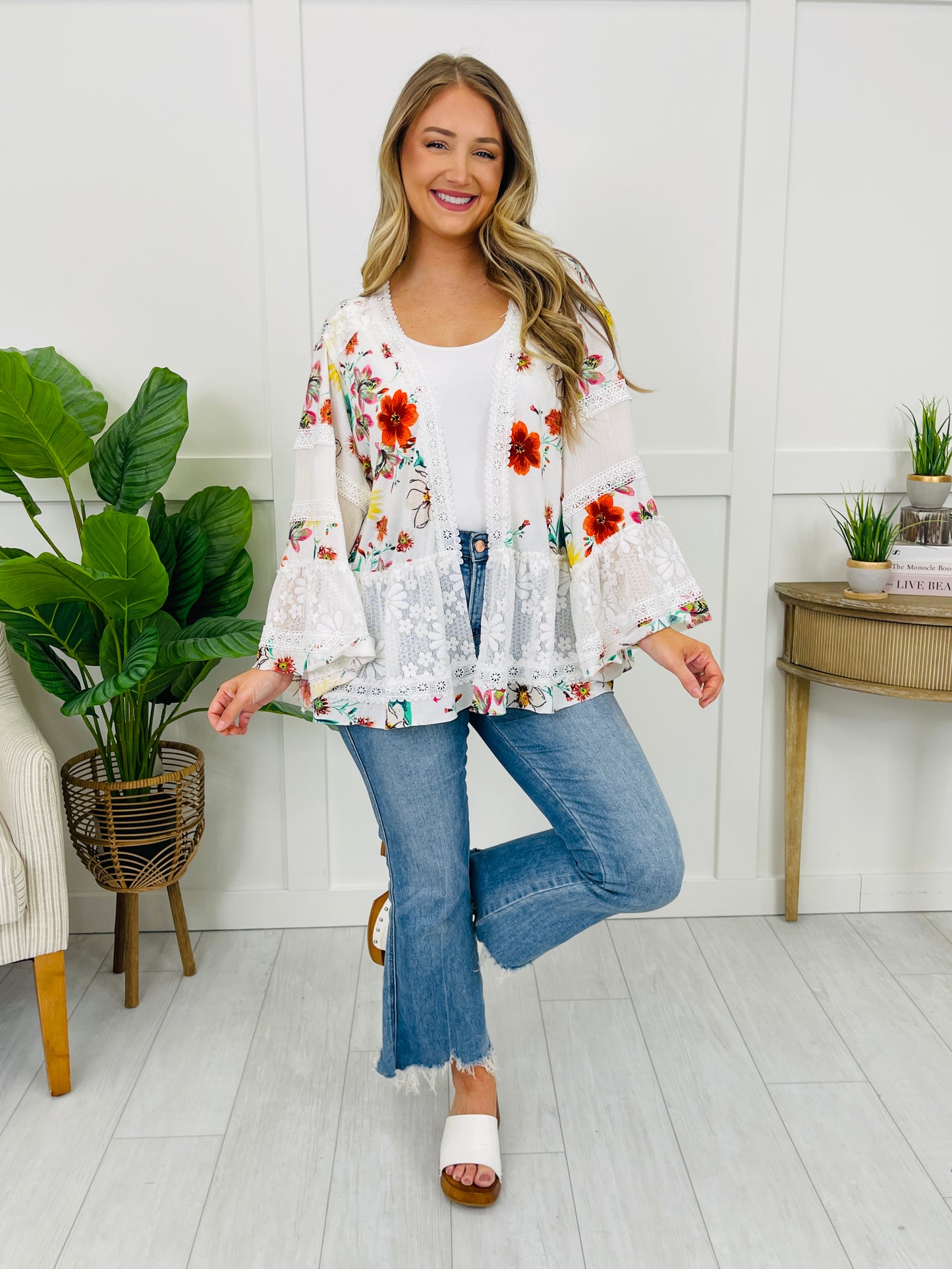 Simple Love Cardigan In Ivory