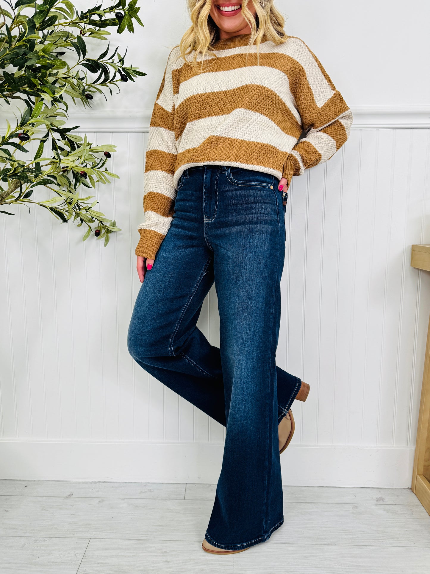 Judy Blue Elevated Essentials Retro Wide Leg Jeans In Regular And Petite