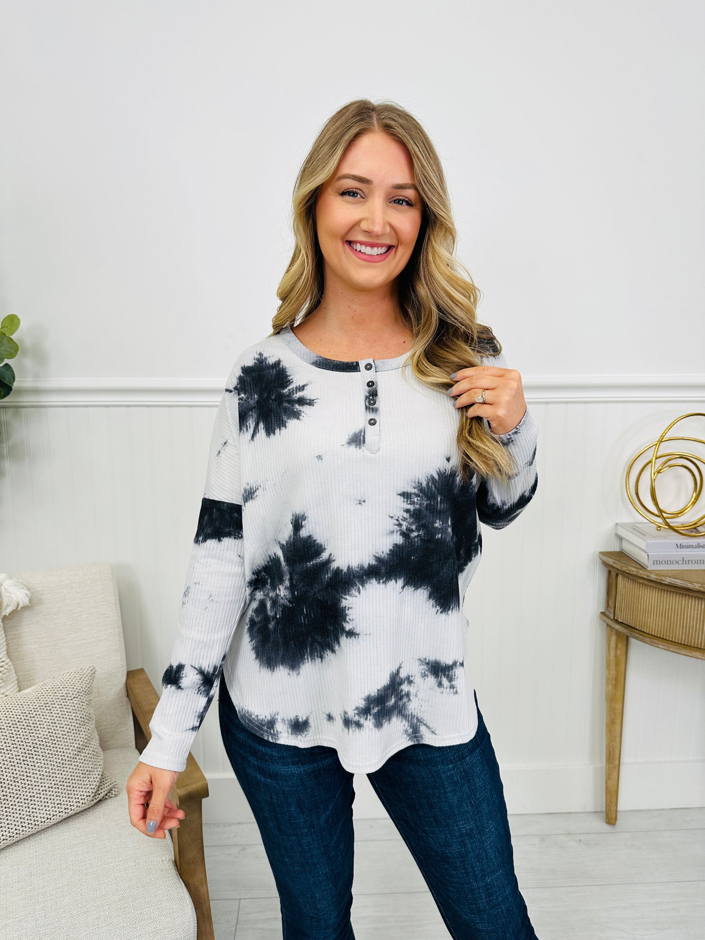 Simply Soothed Top In Grey