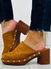 Saddlewood Studded Clog In Tan