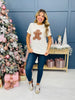 REG/CURVY Cream Gingerbread Man Graphic Tee