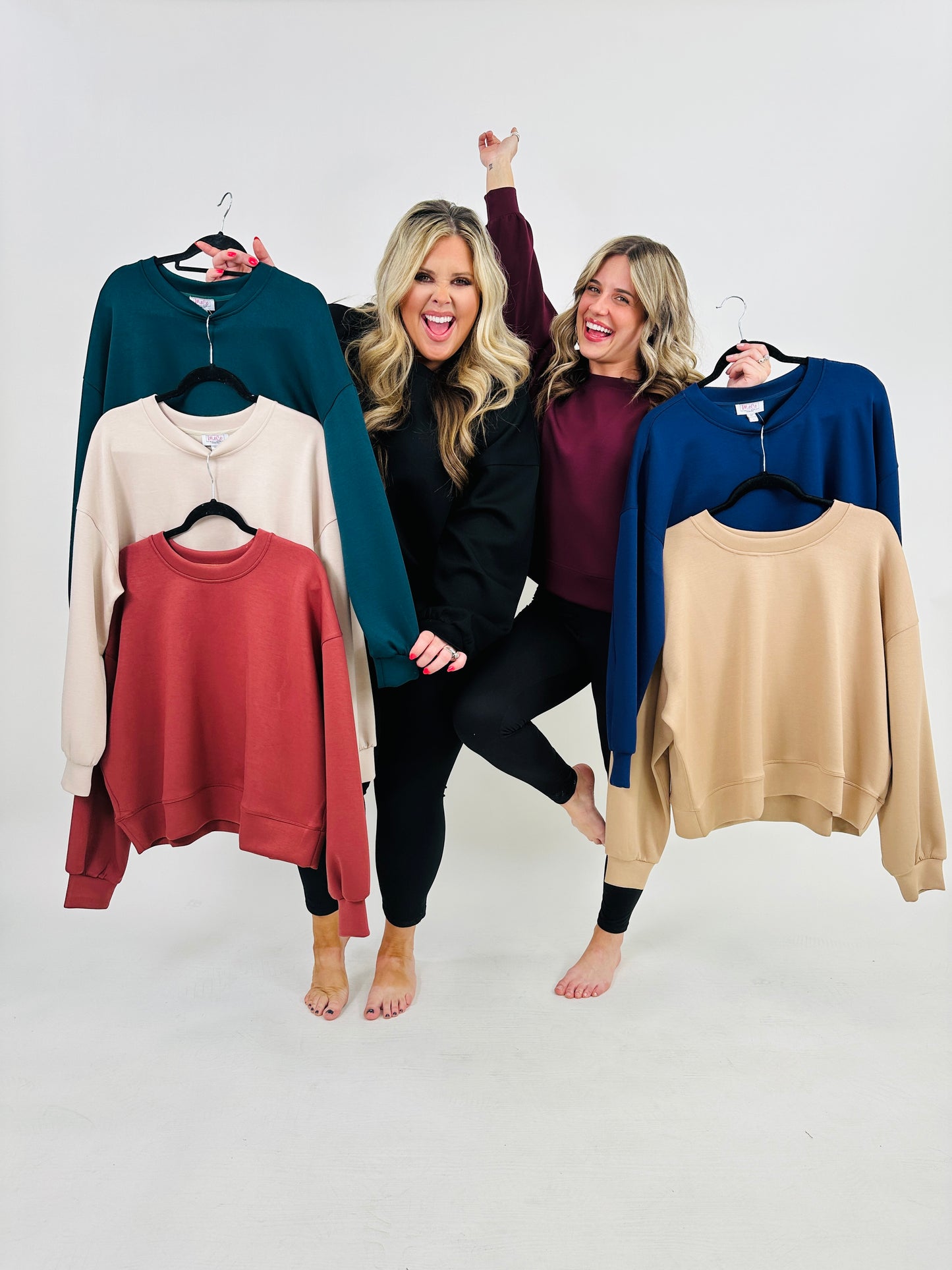 REG/CURVY MOCO Exclusive Super Scuba Crewneck- Multiple Colors!