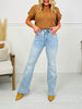 Made You Look Tummy Control Flare Vintage Wash Jeans