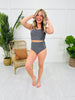 The Morgan Swim Top in Black Shimmer