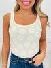 Petal Mode Tank Top in Cream