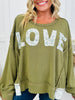 Love Over Everything Sweatshirt in Dried Olive