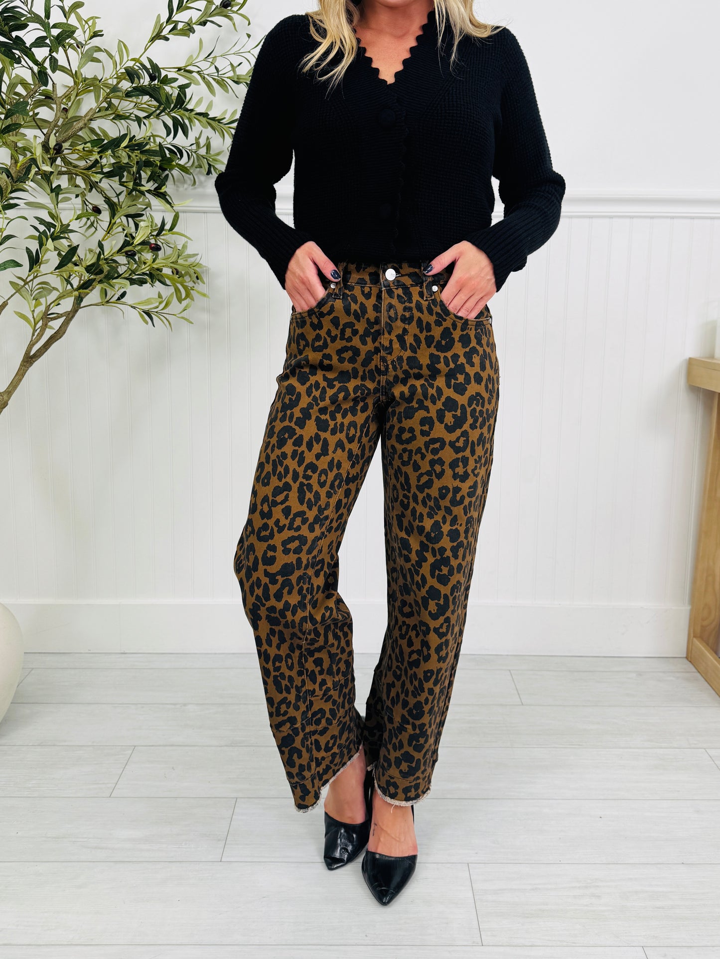 Fierce Factor Tummy Control Barrel Jeans