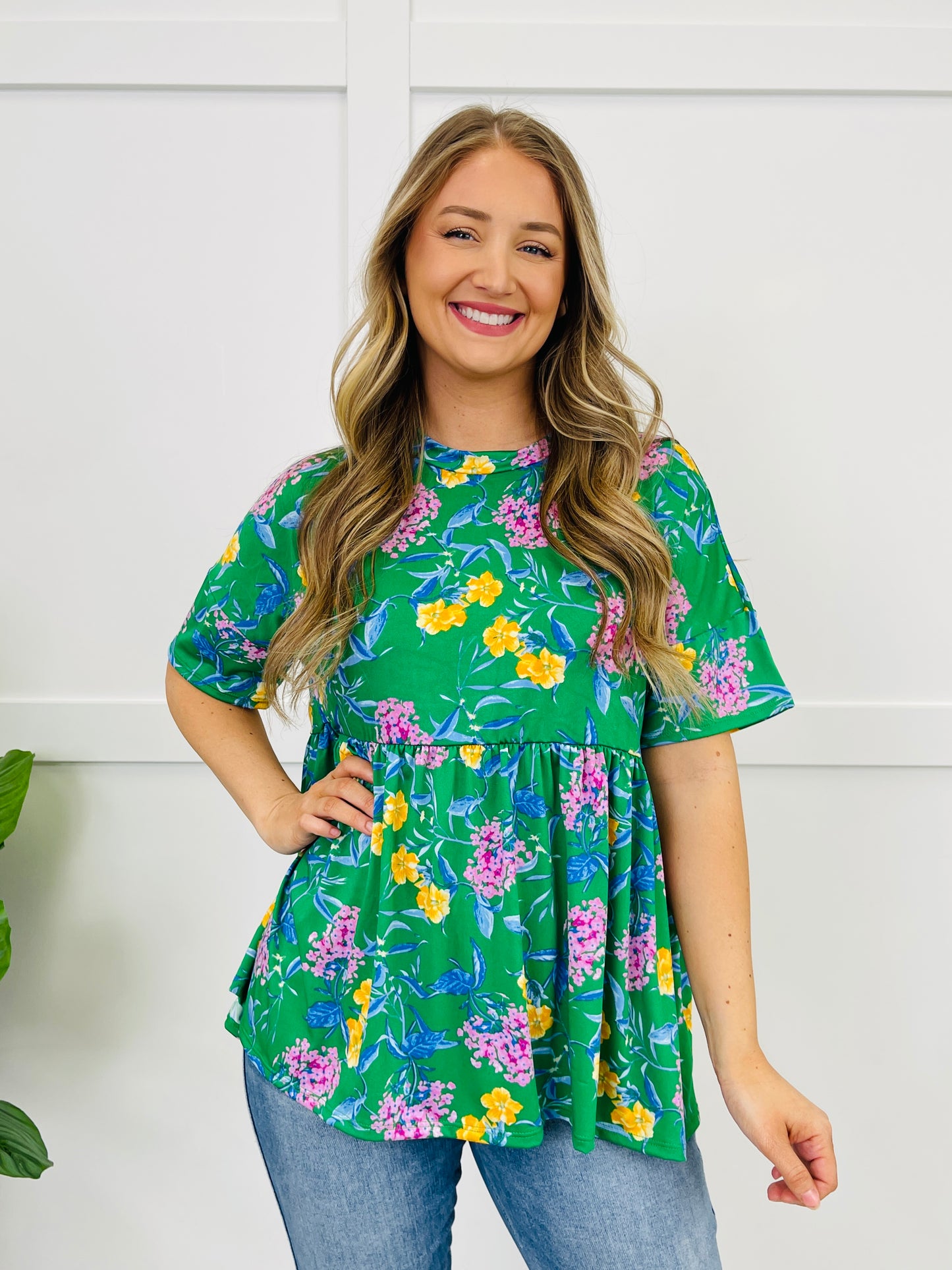 Growing On You Top in Green