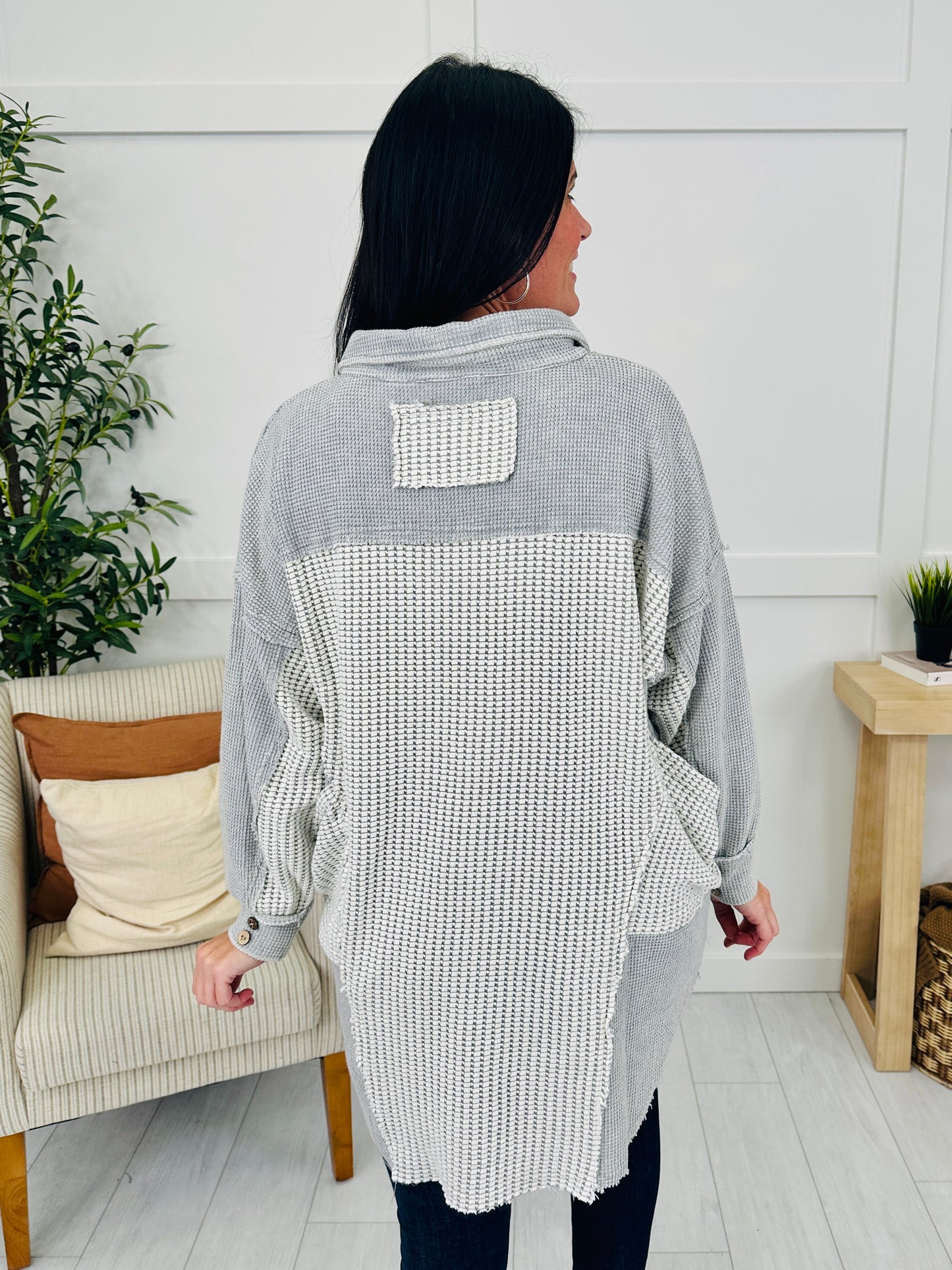 Sunday Structure Pullover in H Grey