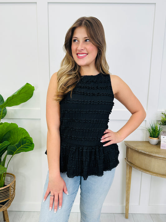 Let Yourself Shine Tank Top In Black