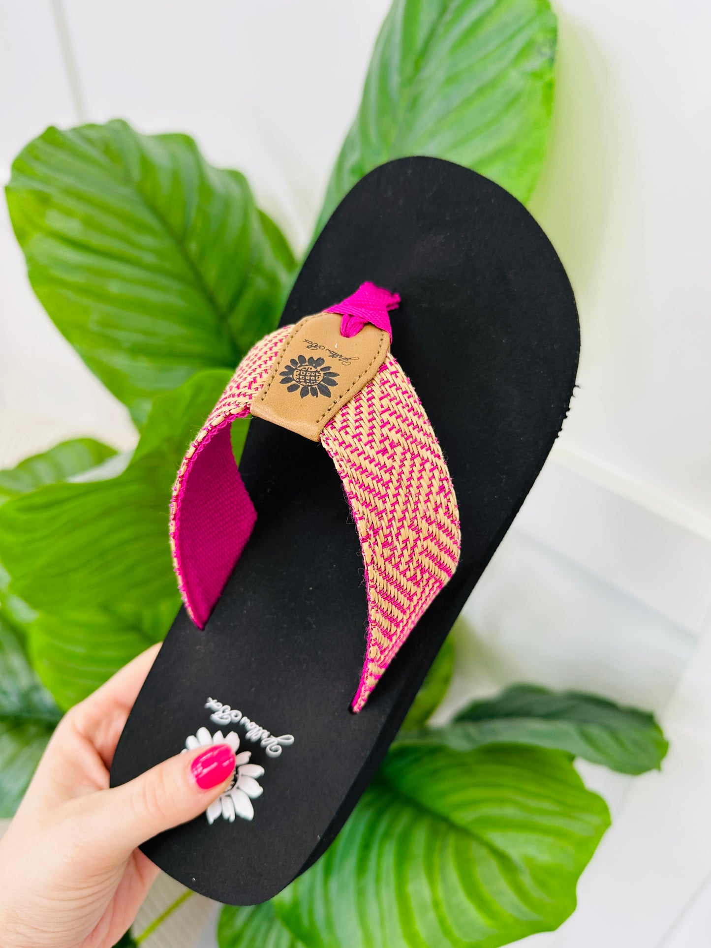 Pink Paradise Flip Flops