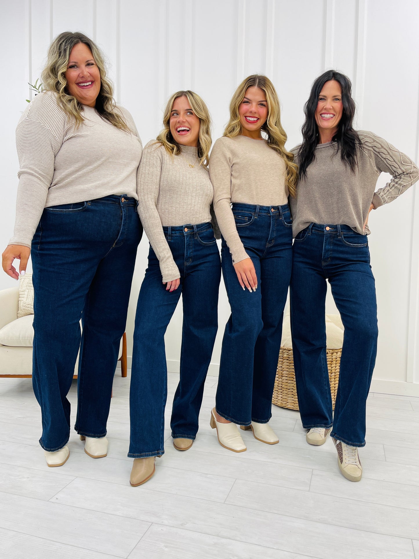 Lovervet Straight To the Point Tummy Control Straight Jeans in Reg/Curvy