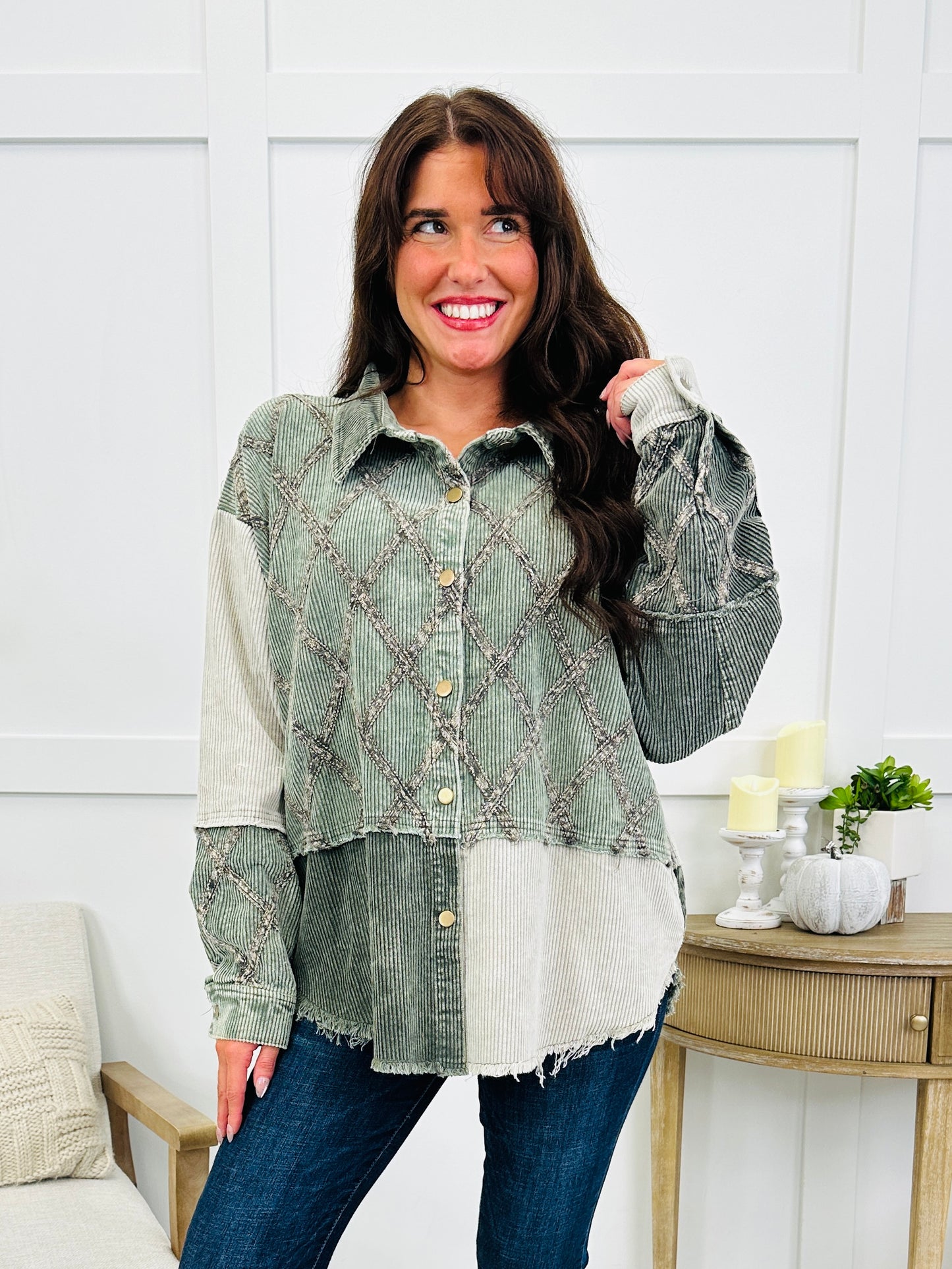 Open Range Jacket In Olive