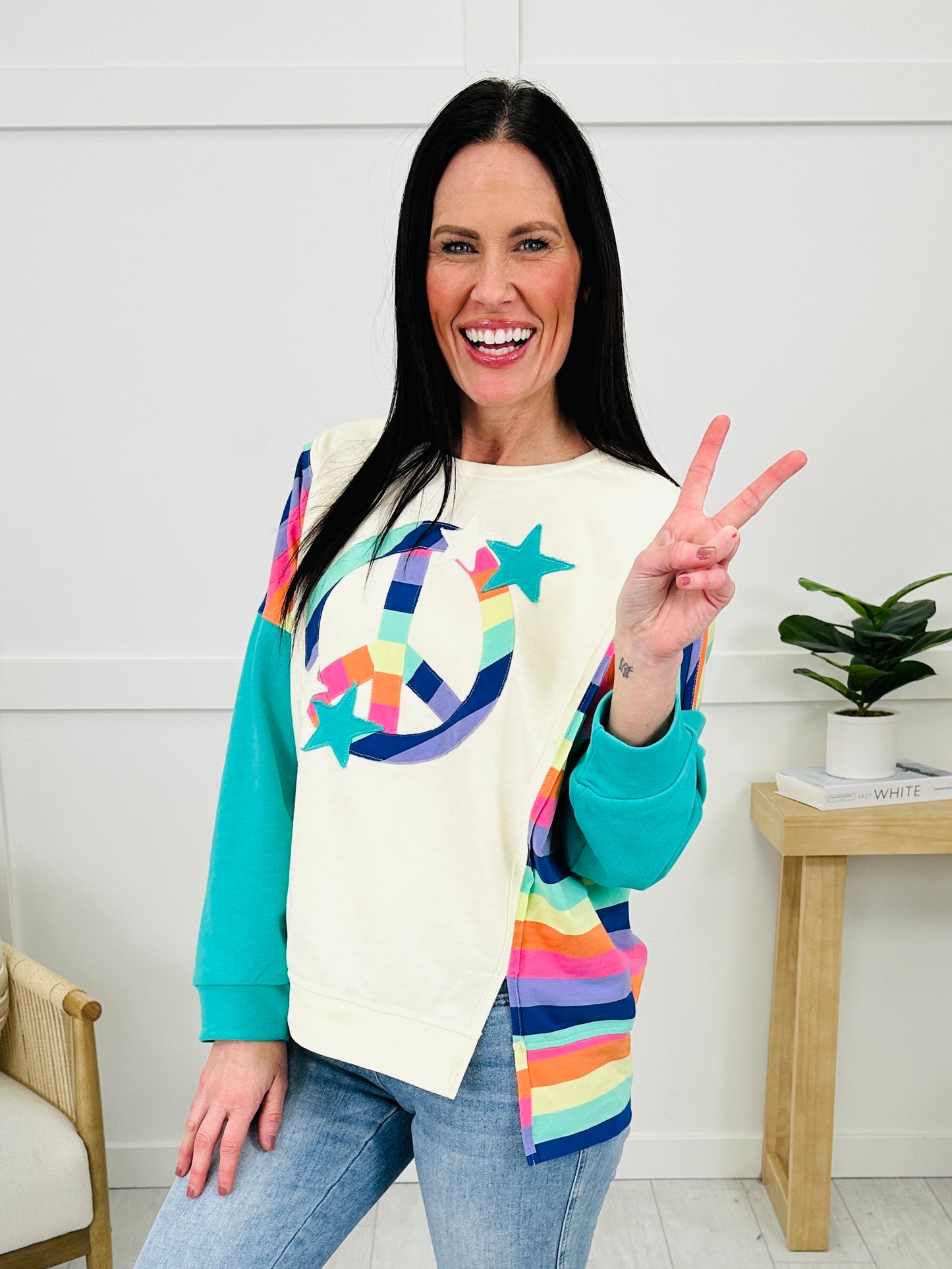 Rainbow Peace Sweatshirt