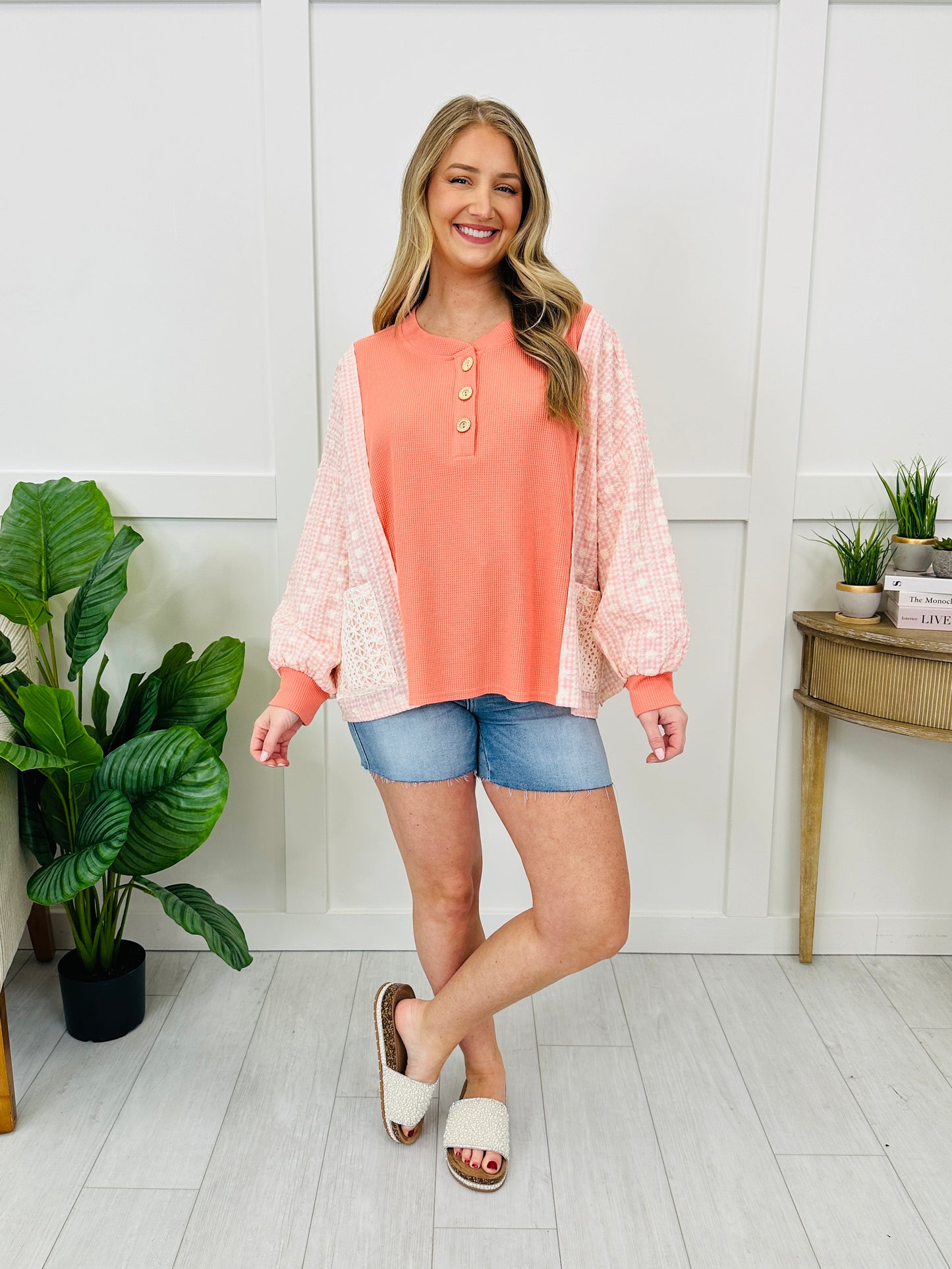 Sweetwater Top In Peach