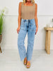 Summer Mood Cropped Wide Leg Jeans