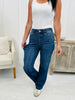 Judy Blue The Getaway Cargo Wide Leg Jeans in Reg/Curvy