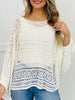 Coastal Night Lace Top In Off White