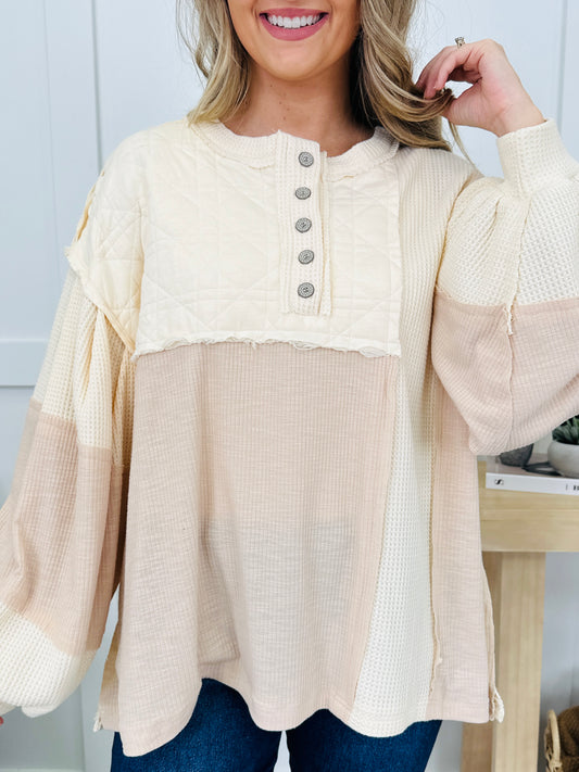 Ethereal Beauty Top In Cream Beige