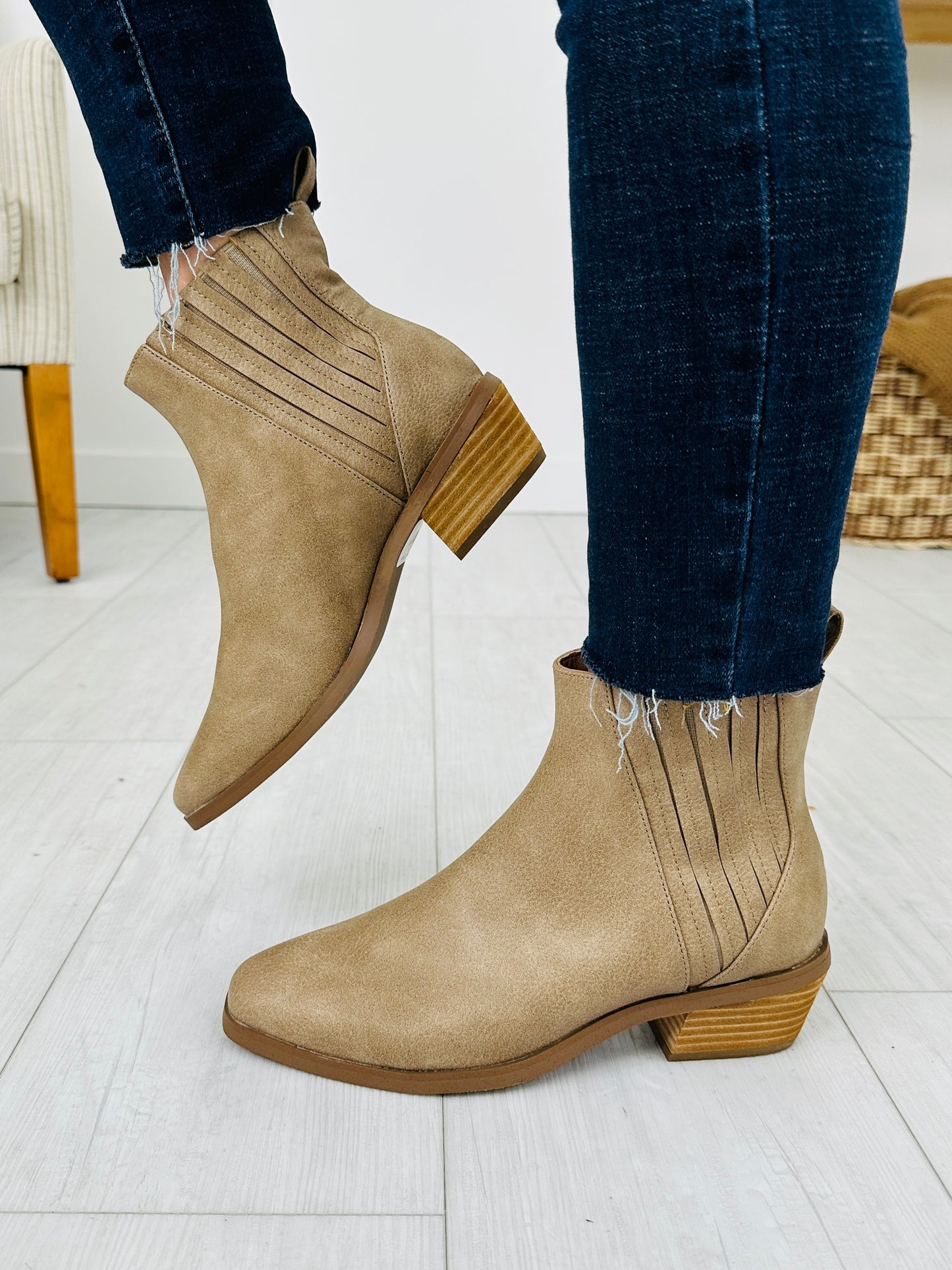 Power Stance Booties in Taupe