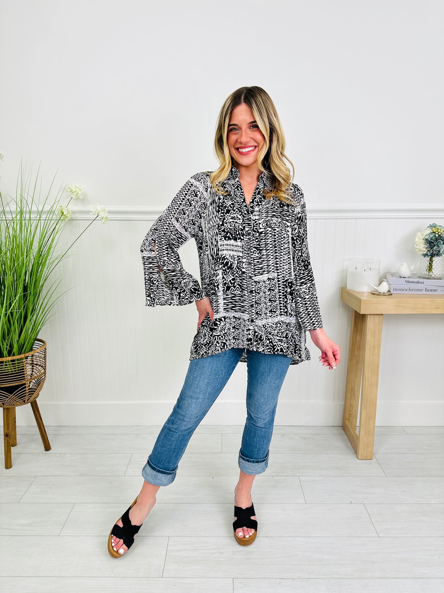 Let the Sunshine In Top in Santa Cruz Print