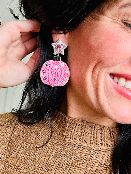 Lantern Glow Pumpkin Earrings