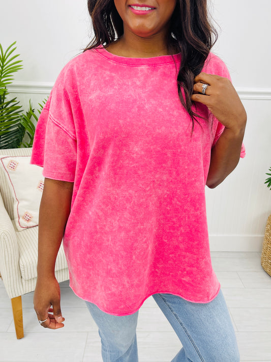 DOORBUSTER! Washed Away Wonders Top- Multiple Colors!